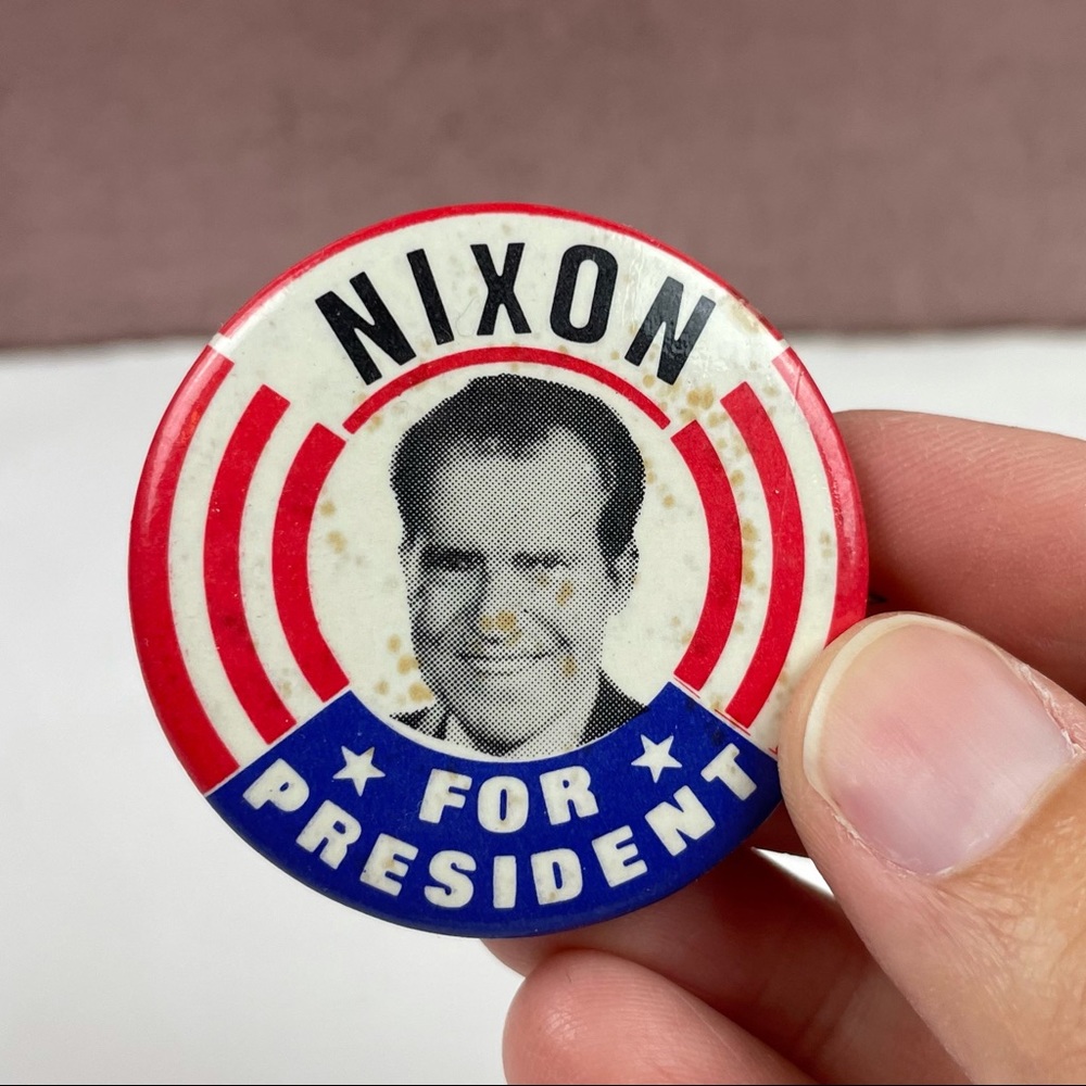 Vintage Nixon For President Political Pin